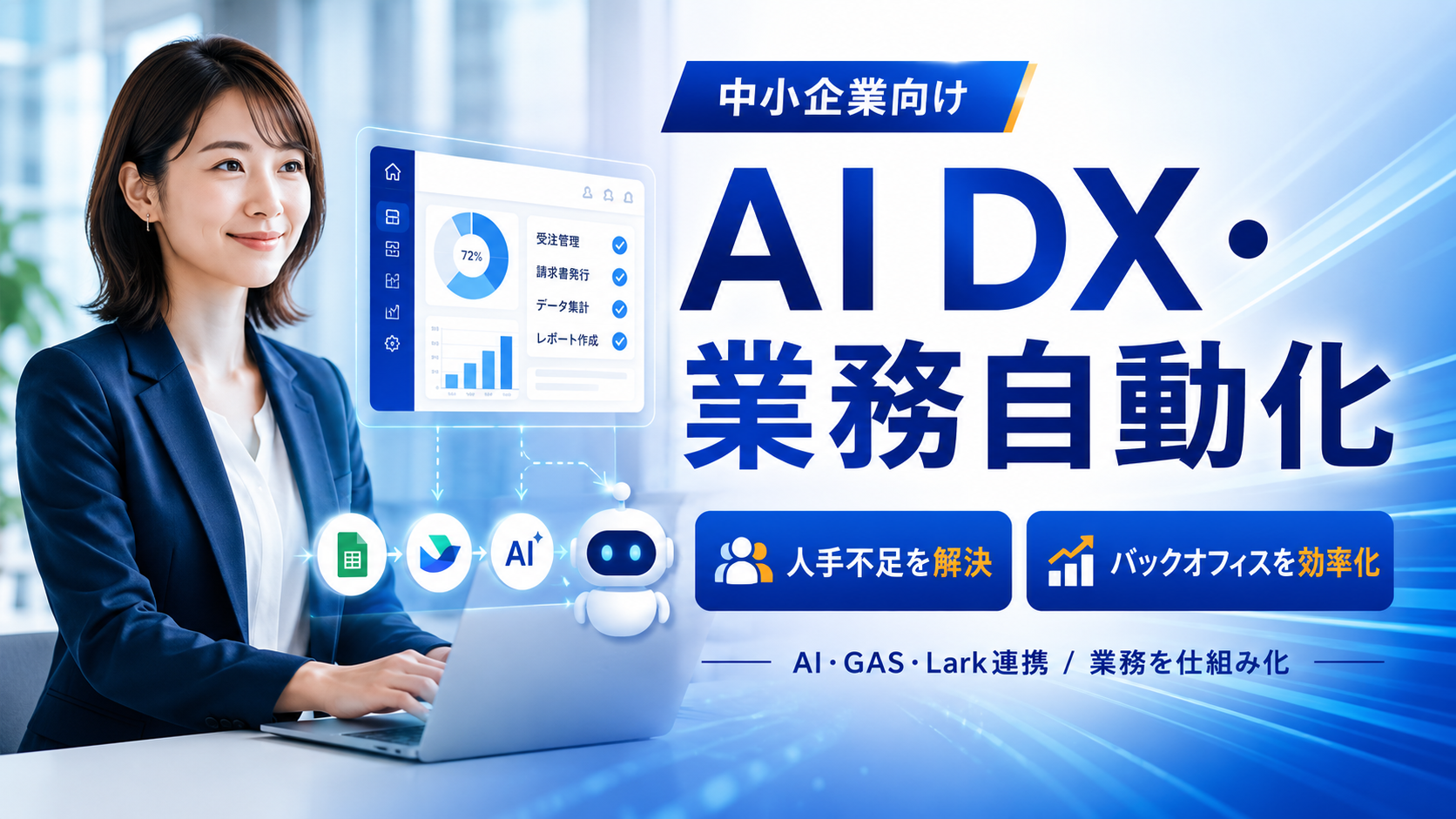 AI DX・業務自動化でバックオフィスを効率化
