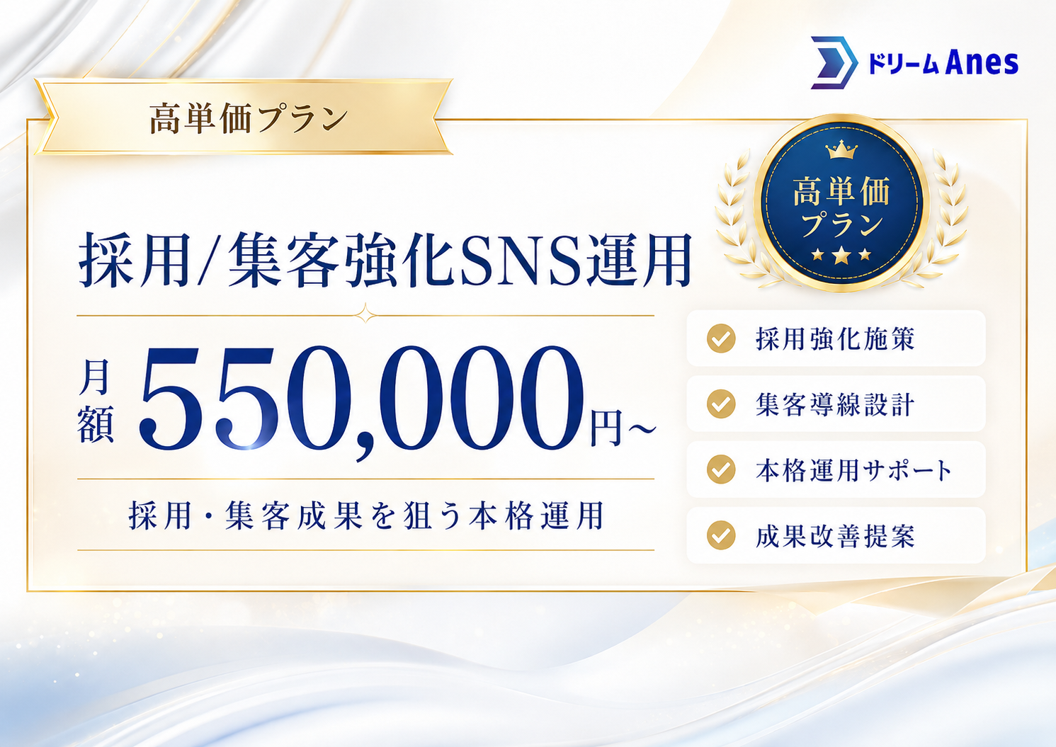 採用・集客強化SNS運用プラン